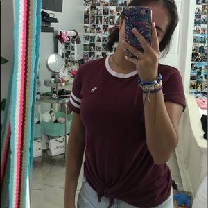 Maroon Abercrombie Tee (used)